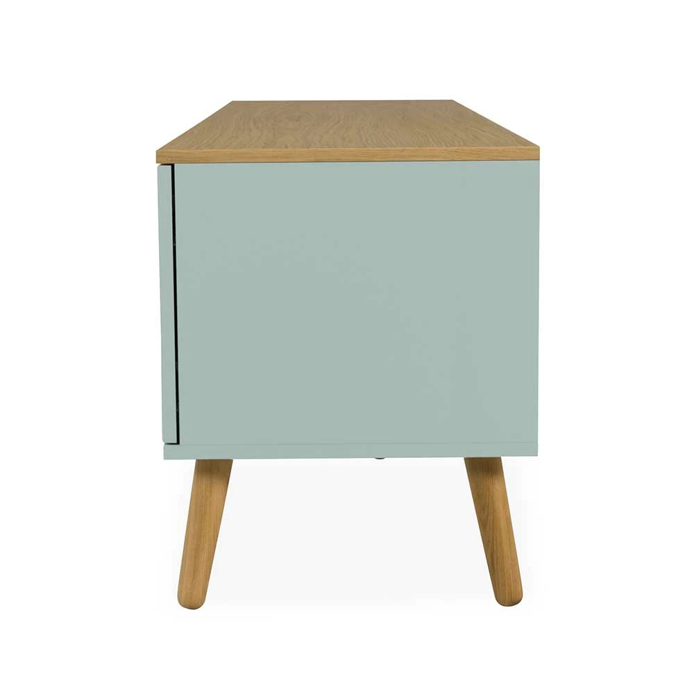 192 Cm TV Lowboard In Mintgrün & Eiche - Akdova 5 192 Cm TV Lowboard In Mintgrün & Eiche - Akdova – Bild 3