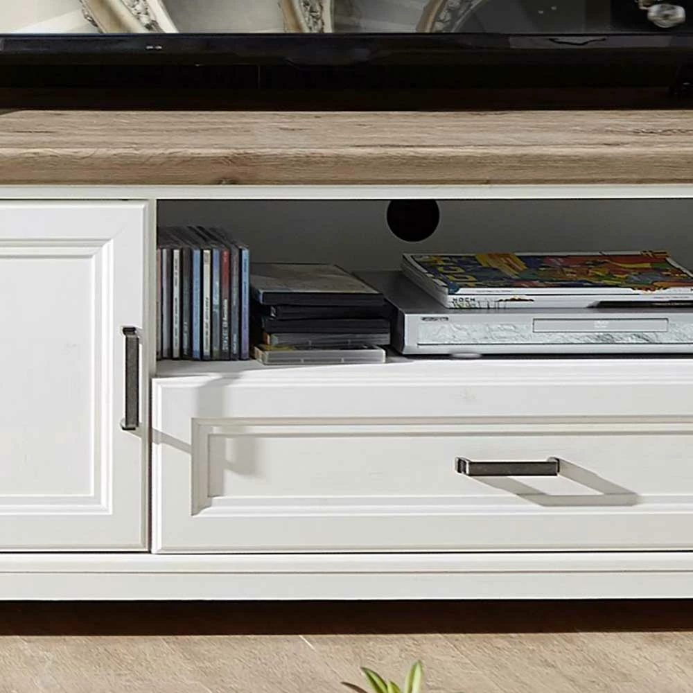 193x54x51 TV Kommode Im Landhaus Stil - Sinolita 6 193x54x51 TV Kommode Im Landhaus Stil - Sinolita – Bild 4