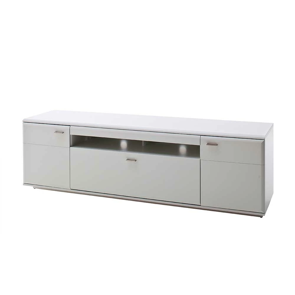 195x60x51 Cm TV Board Unterschrank In Weiß - Hazime 3 195x60x51 Cm TV Board Unterschrank In Weiß - Hazime