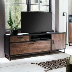 197x70x45 Design Board Fürs TV In Eiche Dunkel Dekor - Emjedov -Lana Sales 197x70x45 design board fuers tv in eiche dunkel dekor und grau emjedov 01