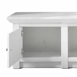 2-türiger Landhaus TV Schrank In Weiß - Chelles -Lana Sales 2 tueriger landhaus tv schrank in weiss touchwood 152cm breit chelles 03
