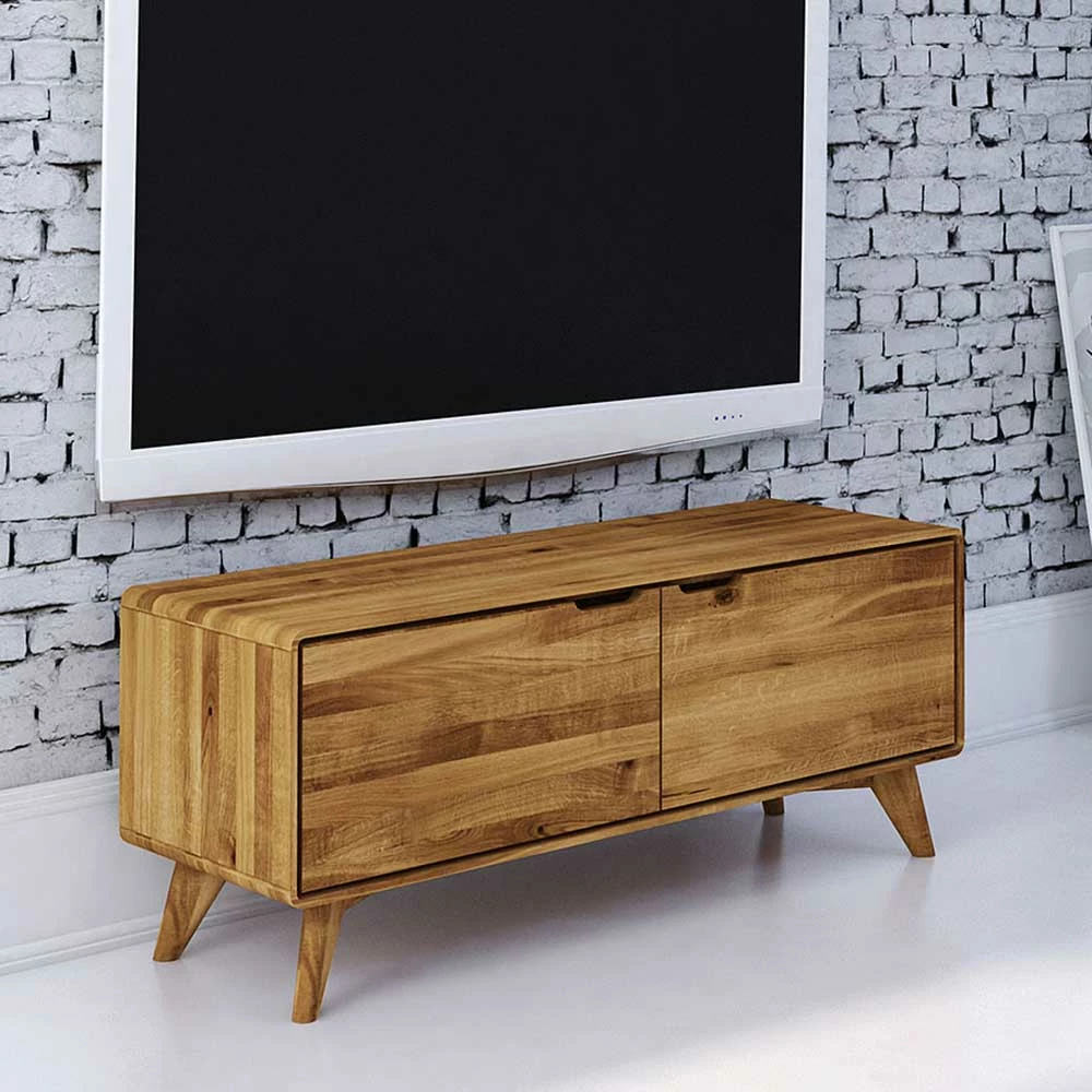 2-türiges TV Lowboard Aus Holz Wildeiche - Eavy I 4 2-türiges TV Lowboard Aus Holz Wildeiche - Eavy I – Bild 2