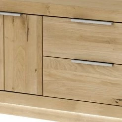 200cm Breites TV Lowboard In Wildeiche Bianco - Vegrilo -Lana Sales 200cm breites tv lowboard in wildeiche bianco mit metallgriffen vegrilo 04