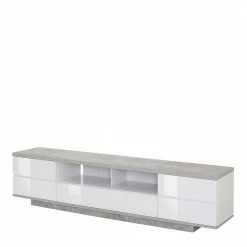 200x46x40 Design Lowboard In Weiß Hochglanz - Labienna