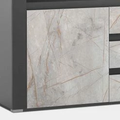 200x85x38 Design Sideboard In Marmoroptik Grau - Carsuva -Lana Sales 200x85x38 design sideboard in marmoroptik grau und anthrazit carsuva 05