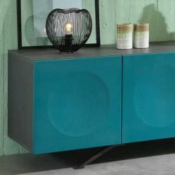 201cm Langes Türen-Sideboard In Petrol & Anthrazit - Tevez -Lana Sales 201cm langes tueren sideboard in petrol anthrazit modernes design tevez 02