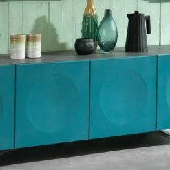 201cm Langes Türen-Sideboard In Petrol & Anthrazit - Tevez -Lana Sales 201cm langes tueren sideboard in petrol anthrazit modernes design tevez 04