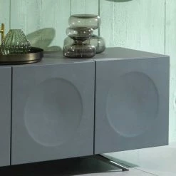 201x62x47 4-türiges Sideboard In Dunklem Grau - Lovro -Lana Sales 201x62x47 4 tueriges sideboard in dunklem grau tolles design topp qualitaet lovro 03