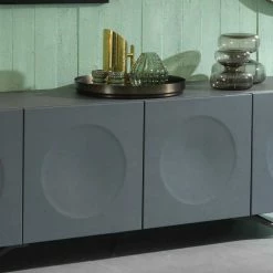 201x62x47 4-türiges Sideboard In Dunklem Grau - Lovro -Lana Sales 201x62x47 4 tueriges sideboard in dunklem grau tolles design topp qualitaet lovro 04