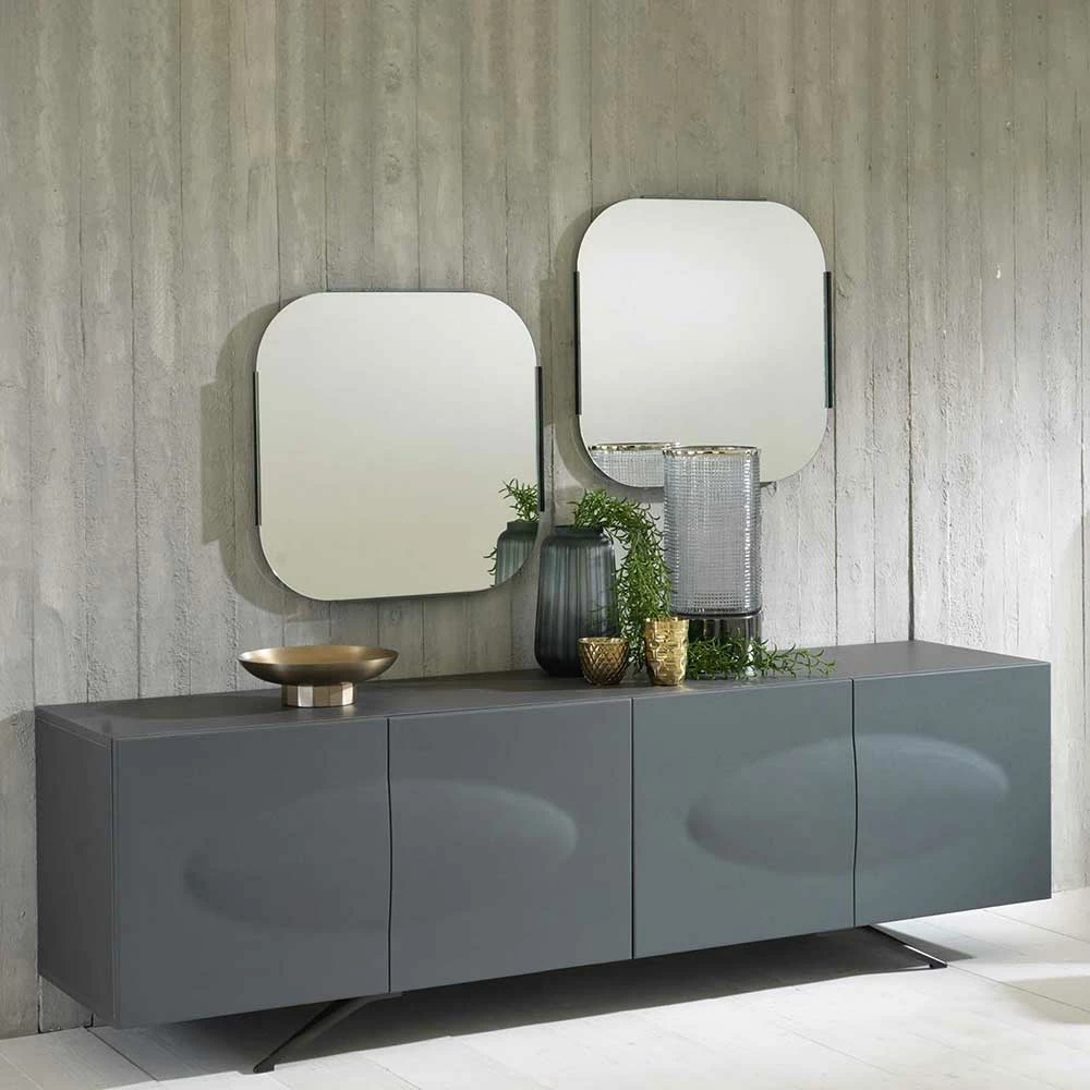 201x62x47 Wohnzimmer Sideboard modern - Nirola 201x62x47 Wohnzimmer Sideboard Modern - Nirola -Lana Sales 201x62x47 wohnzimmer sideboard modern in dunkelgrau 4 tuerig nirola 01