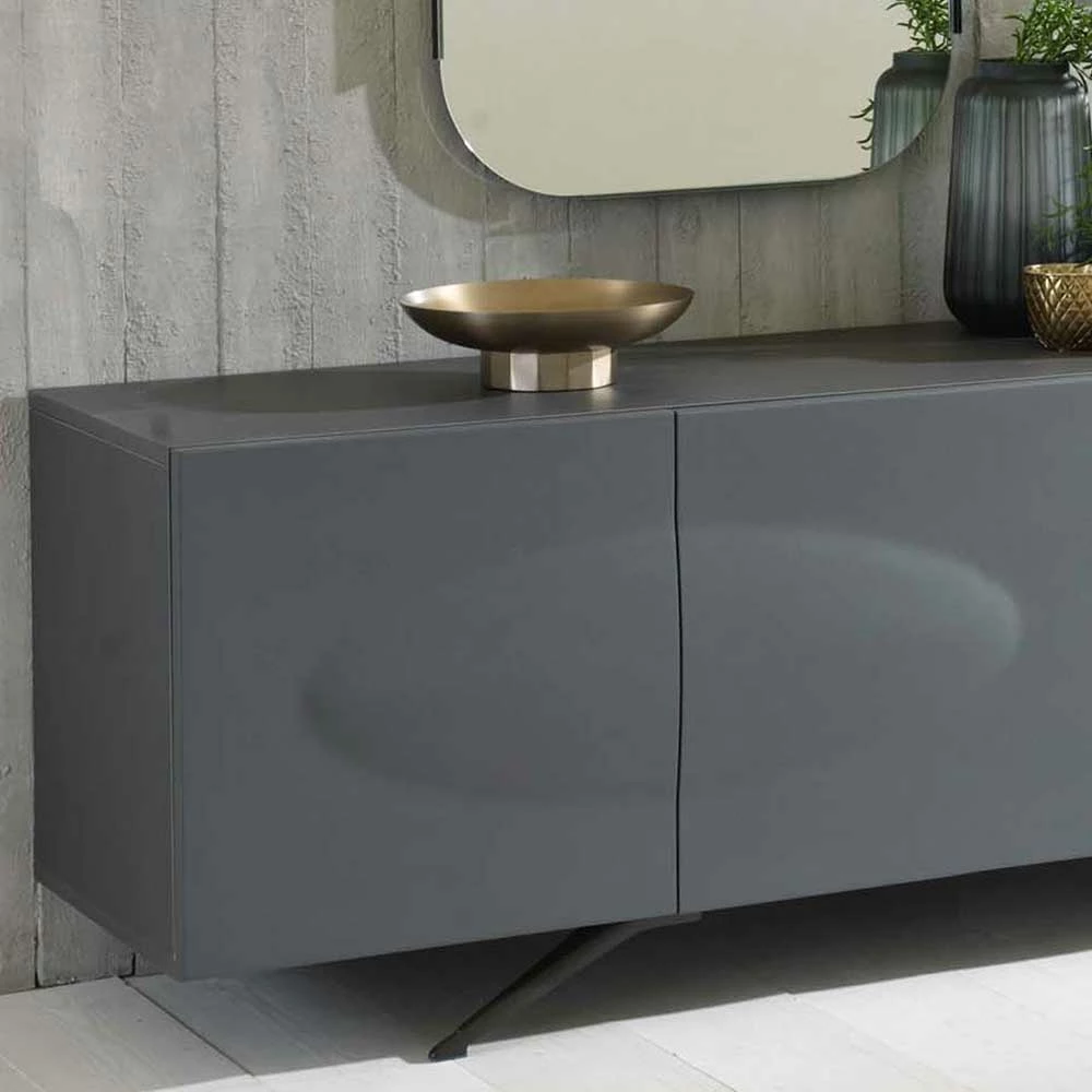 201x62x47 Wohnzimmer Sideboard modern - Nirola 201x62x47 Wohnzimmer Sideboard Modern - Nirola -Lana Sales 201x62x47 wohnzimmer sideboard modern in dunkelgrau 4 tuerig nirola 02