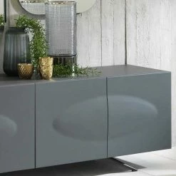 201x62x47 Wohnzimmer Sideboard Modern - Nirola 5 201x62x47 Wohnzimmer Sideboard Modern - Nirola -Lana Sales 201x62x47 wohnzimmer sideboard modern in dunkelgrau 4 tuerig nirola 03