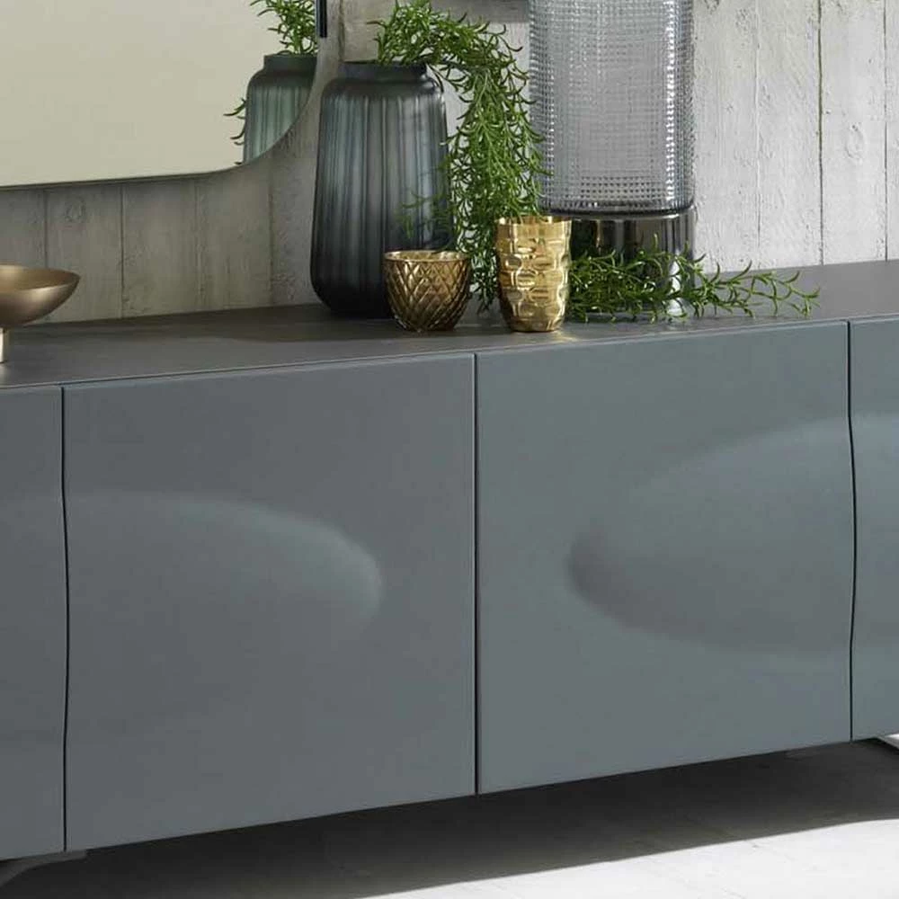 201x62x47 Wohnzimmer Sideboard modern - Nirola 201x62x47 Wohnzimmer Sideboard Modern - Nirola -Lana Sales 201x62x47 wohnzimmer sideboard modern in dunkelgrau 4 tuerig nirola 04