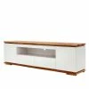 202x54x40 TV Unterschrank In Weiß & Asteiche - Vangels -Lana Sales 202x54x40 tv unterschrank in weiss asteiche mit viel stauraum vangels f