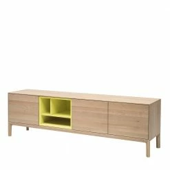 205x63x40 Designer Lowboard In Eiche Bianco & Gelb - Enifra
