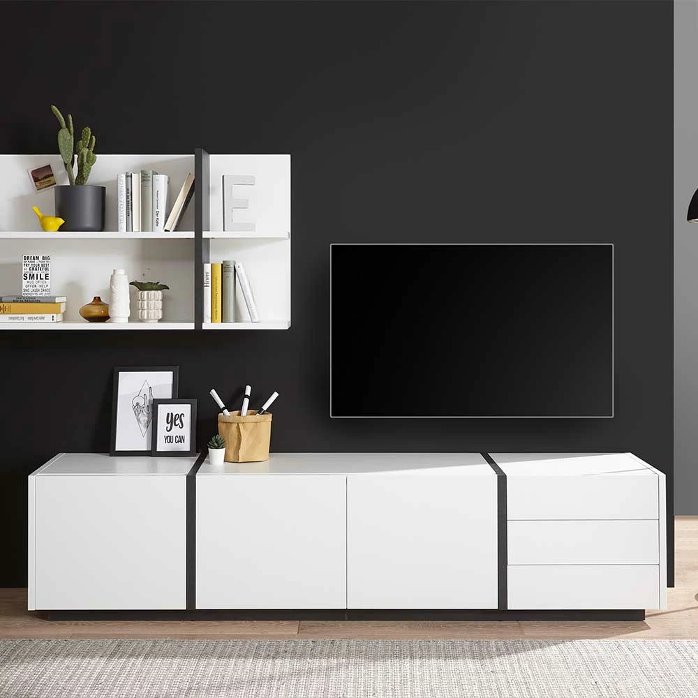 212x50x45 TV Board Mit Drei Schubladen - Laucata 6 212x50x45 TV Board Mit Drei Schubladen - Laucata – Bild 4