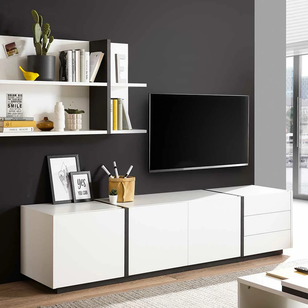 212x50x45 TV Board Mit Drei Schubladen - Laucata 7 212x50x45 TV Board Mit Drei Schubladen - Laucata – Bild 5