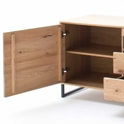 224x67x50 Fernsehboard Aus Eiche Massivholz - Assela -Lana Sales 224x67x50 fernsehboard aus eiche massivholz in bianco geoelt assela 03