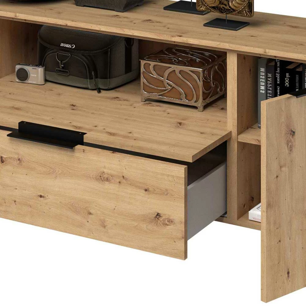 225x68x40 Fernsehschrank In Asteiche Dekor - Vunsci 7 225x68x40 Fernsehschrank In Asteiche Dekor - Vunsci – Bild 5