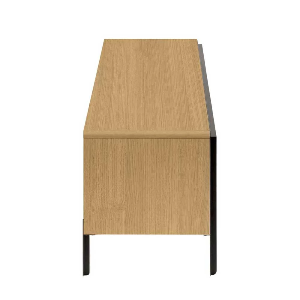 3-türiges Lowboard In Eiche Furnier - Yelina 5 3-türiges Lowboard In Eiche Furnier - Yelina – Bild 3