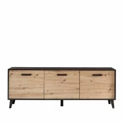 3-türiges TV Lowboard In Wildeiche Holzdekor - Paniera