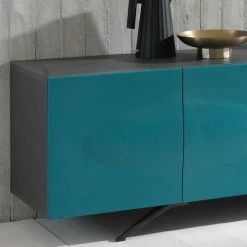 4 Türen Sideboard In Petrol & Anthrazit - Giordana -Lana Sales 4 tueren sideboard in petrol anthrazit modern hochqualitativ giordana 02