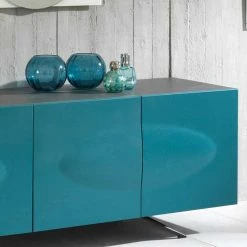 4 Türen Sideboard In Petrol & Anthrazit - Giordana -Lana Sales 4 tueren sideboard in petrol anthrazit modern hochqualitativ giordana 03