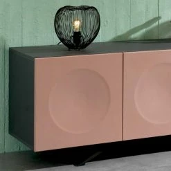4-türiges Sideboard In Rosa & Anthrazit - Estetica -Lana Sales 4 tueriges sideboard in rosa anthrazit modernes design estetica 02