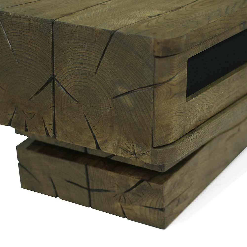 42cm Hohes Design TV Board In Wengefarben - Kanama 5 42cm Hohes Design TV Board In Wengefarben - Kanama – Bild 3