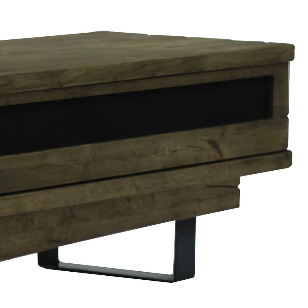 42cm Hohes Design TV Board In Wengefarben - Kanama 6 42cm Hohes Design TV Board In Wengefarben - Kanama – Bild 4