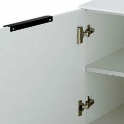 60x62x44 Nachtschrank In Weiß MDF - Gusvia -Lana Sales 60x62x44 nachtschrank in weiss mdf mit tuer metallgriff gusvia 04