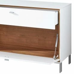 65cm Hohe TV-Kommode Jorsimo In Weiß -Lana Sales 65cm hohe tv kommode in weiss eiche jorsimo 05