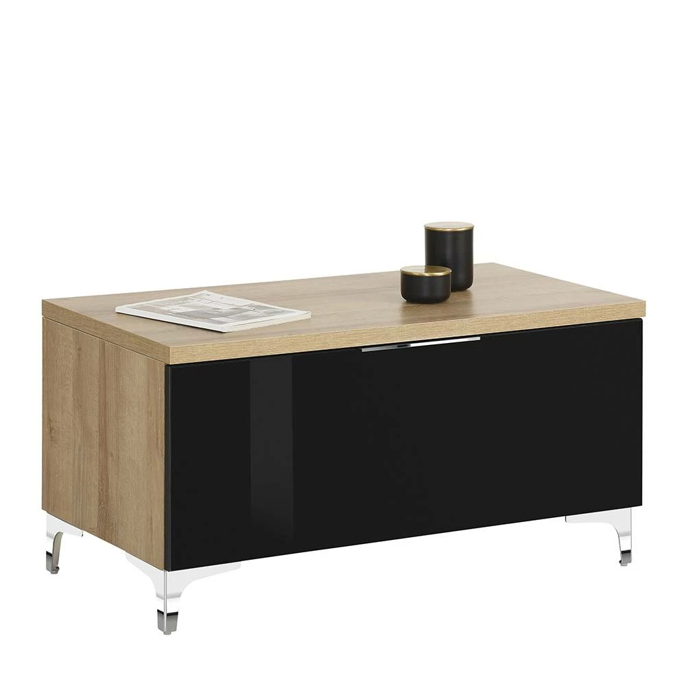 90x46x46 Niedrige Kommode Mit Klappe - Saspan 4 90x46x46 Niedrige Kommode Mit Klappe - Saspan – Bild 2