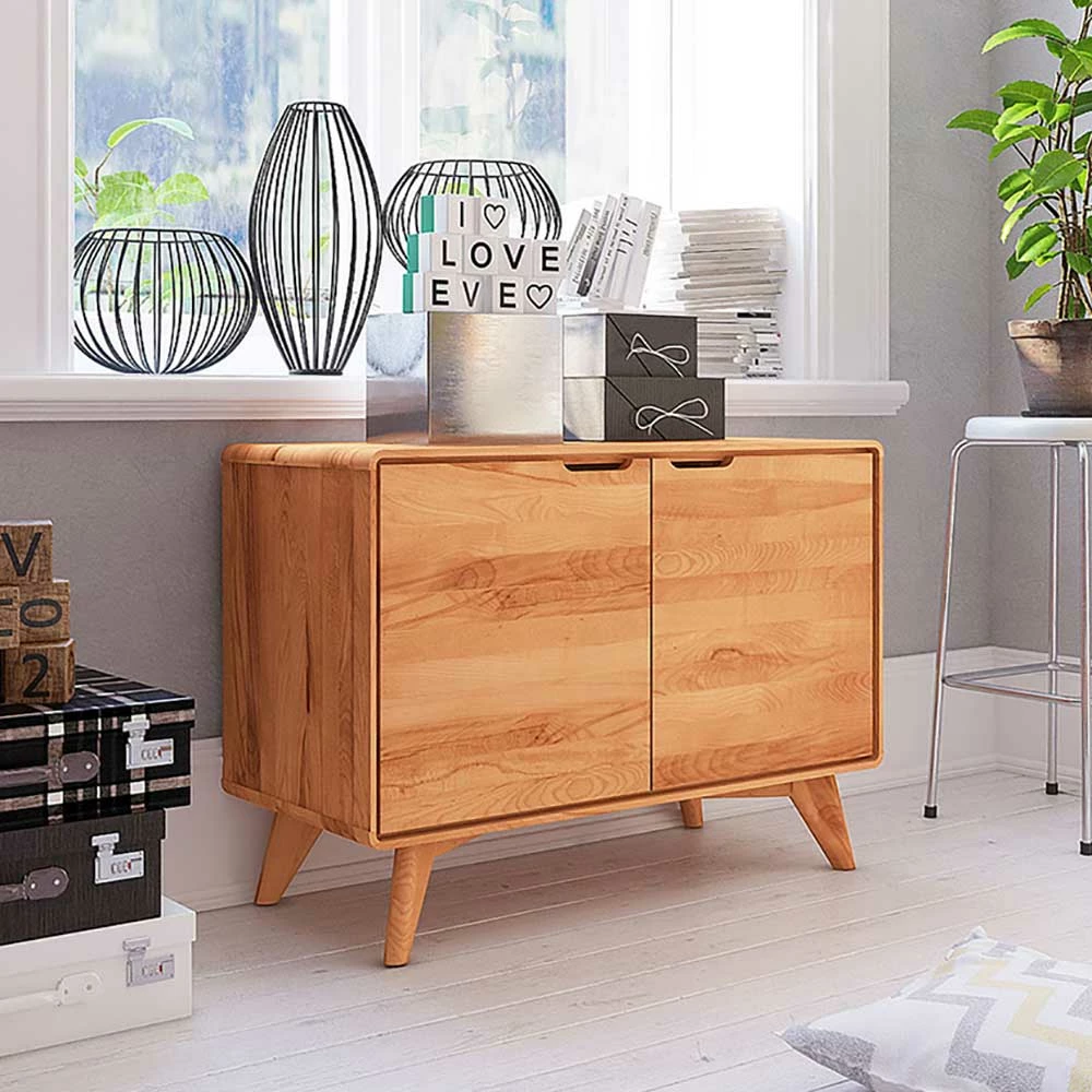 90x63x40 Buche Kommode In Kernbuche - Junola 3 90x63x40 Buche Kommode In Kernbuche - Junola