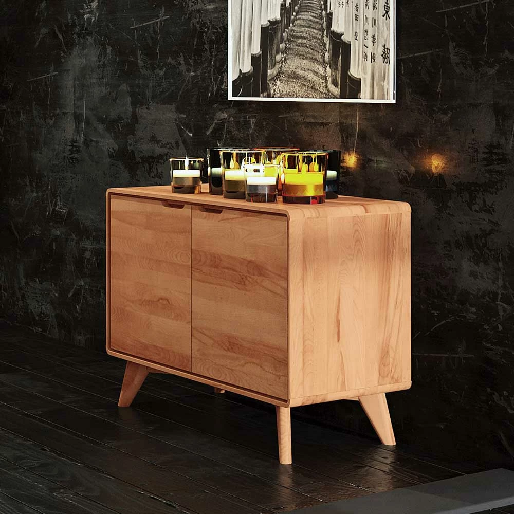 90x63x40 Buche Kommode In Kernbuche - Junola 5 90x63x40 Buche Kommode In Kernbuche - Junola – Bild 3