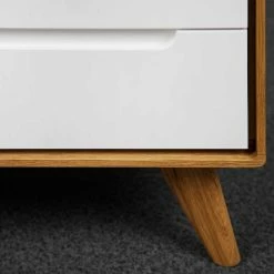 90x63x40 Kombi-Kommode Aus Massivholz & MDF - Diesta -Lana Sales 90x63x40 kombi kommode aus massivholz mdf in wildeiche weiss diesta 04