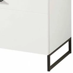 96x55x44 TV Board Mit Klappe Modern - Cicek -Lana Sales 96x55x44 tv board mit klappe modern in weiss wildeiche holzdekor cicek 03