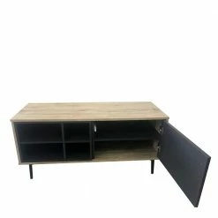 97x45x39 Lowboard Mit Tür & 4 Fächern - Drondo 11 97x45x39 Lowboard Mit Tür & 4 Fächern - Drondo -Lana Sales 97x45x39 lowboard mit tuer 4 faechern in anthrazit natur drondo 04