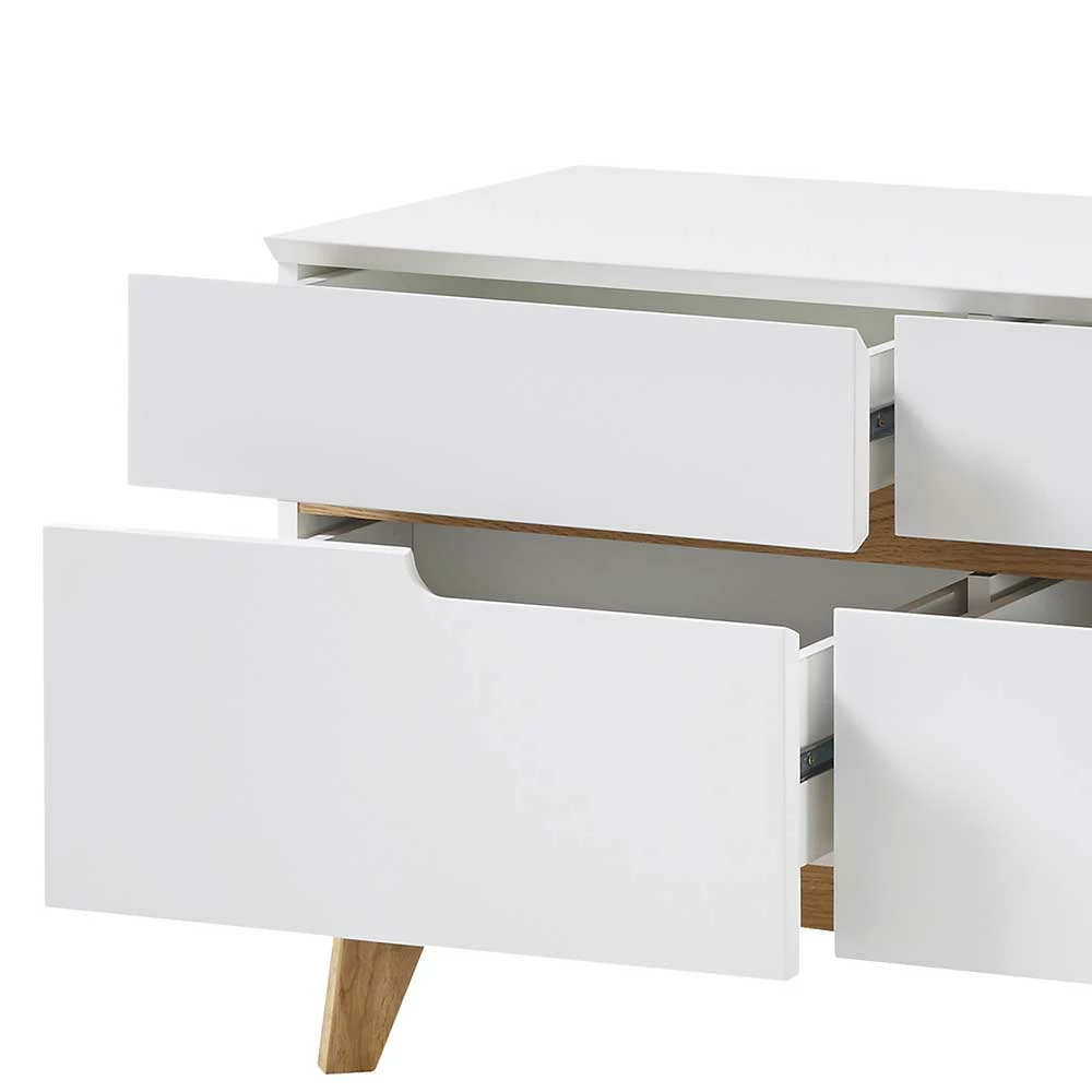 97x53x40 Flur Lowboard Mit Vier Schubladen - Perdon 6 97x53x40 Flur Lowboard Mit Vier Schubladen - Perdon – Bild 4