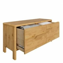 98x48x34 2 Schubladen Kommode Aus Kiefer - Etvina -Lana Sales 98x48x34 2 schubladen kommode aus kiefer geoeltes massivholz modern etvina 02