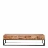 Akazie TV Unterschrank Mit 3 Schubladen - Lutos -Lana Sales akazie tv unterschrank mit 3 schubladen 180x46x40 cm lutos f