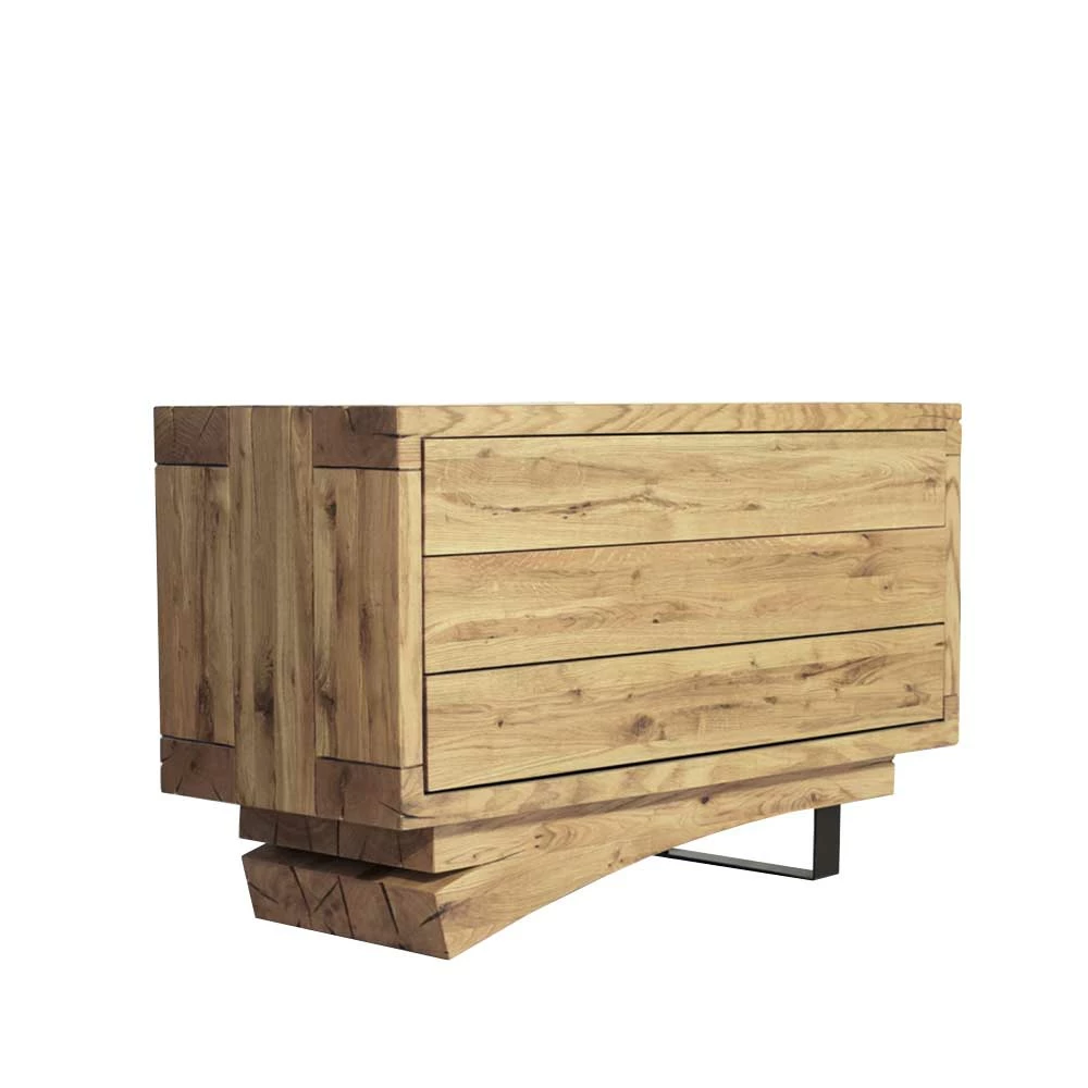 Ausgefallene Kommode Aus Asteiche Massiv - Vastillo 1 Ausgefallene Kommode Aus Asteiche Massiv - Vastillo