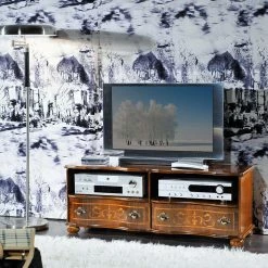 Barock TV Board In Nussbaum Agosto Mit 2 Schubladen -Lana Sales barock tv board in nussbaum mit 2 schubladen agosto 05