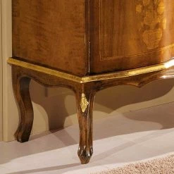 Barock TV Lowboard Mit Blattgold Venerdina In Nussbaumfarben -Lana Sales barock tv lowboard mit blattgold in nussbaumfarben venerdina 05
