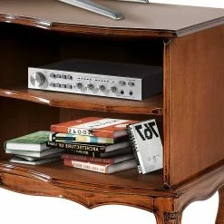 Barock TV Schrank In Nussbaumfarben - Motiz -Lana Sales barock tv schrank in nussbaumfarben mit zwei schubladen zwei faechern motiz 03