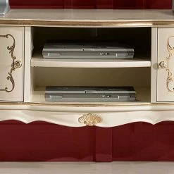 Barock TV Unterschrank In Weiß Mit Gold - Datalera 7 Barock TV Unterschrank In Weiß Mit Gold - Datalera -Lana Sales barock tv unterschrank in weiss mit gold 165x56x47 cm datalera 03