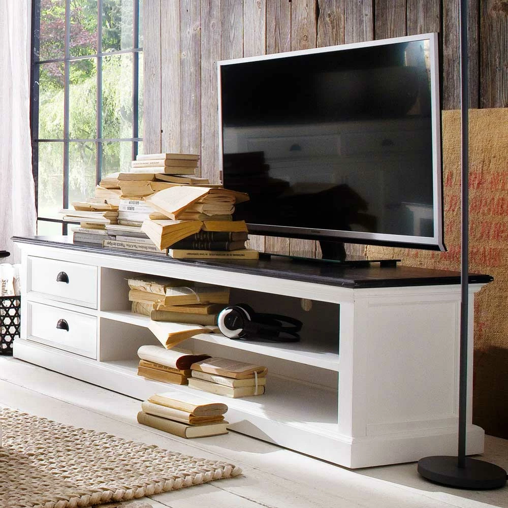 Breites TV-Lowboard Provona Im Landhausstil 4 Breites TV-Lowboard Provona Im Landhausstil – Bild 2