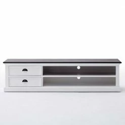Breites TV-Lowboard Provona Im Landhausstil 10 Breites TV-Lowboard Provona Im Landhausstil -Lana Sales breites tv lowboard im landhausstil in schwarz weiss provona 02
