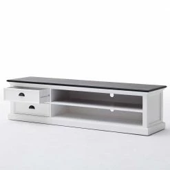 Breites TV-Lowboard Provona Im Landhausstil 11 Breites TV-Lowboard Provona Im Landhausstil -Lana Sales breites tv lowboard im landhausstil in schwarz weiss provona 03