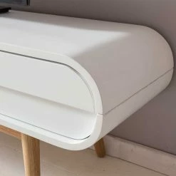 Design Lowboard Für TV In Weiß - Tressi -Lana Sales design lowboard fuer tv in weiss eiche scandi chic tressi 03